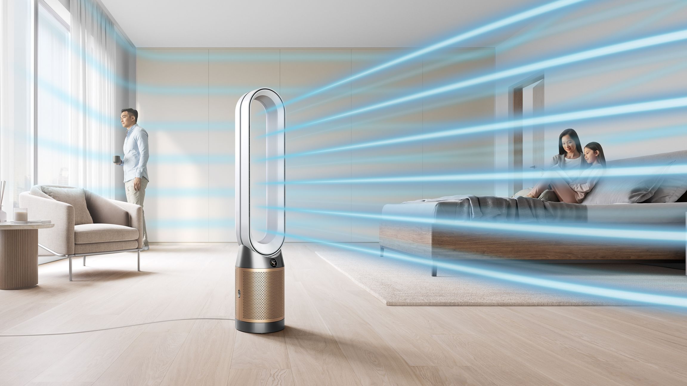 Dyson Purifier Cool™ air purifier TP12 (White/Gold)